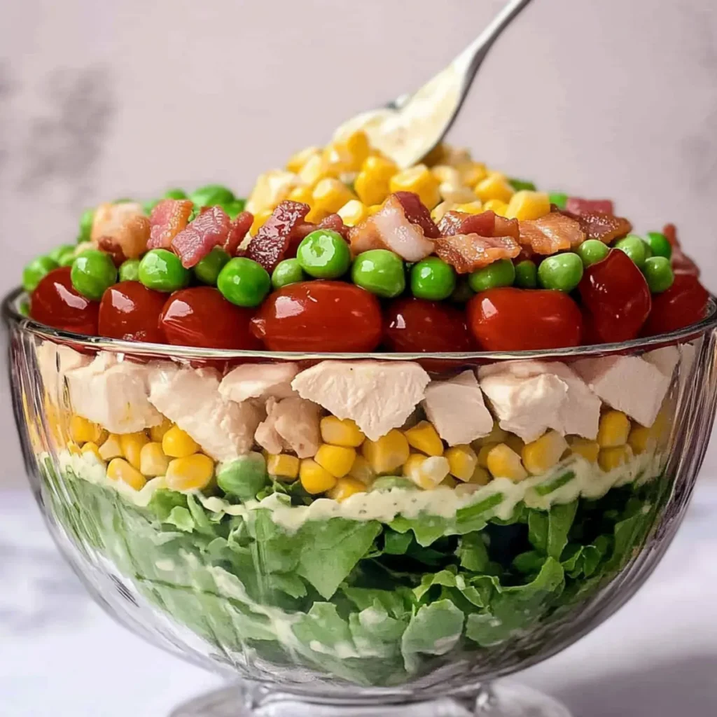 Vibrant Easy Seven Layer Salad Recipe for Your Next Potluck