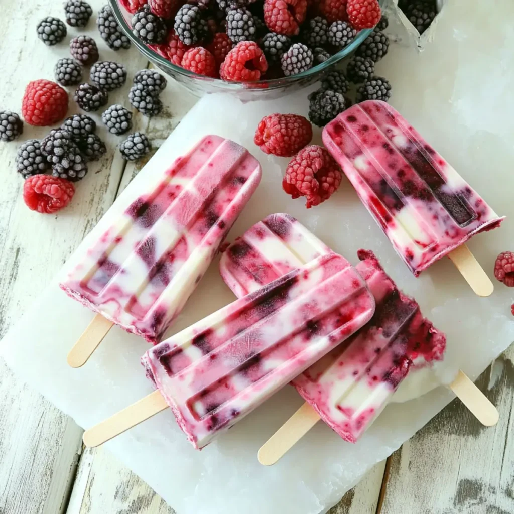 Berry Yogurt Popsicles: A Creamy, Guilt-Free Summer Treat