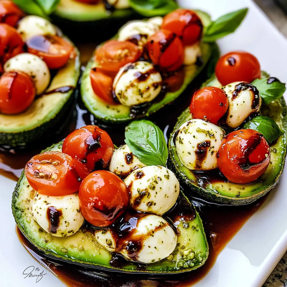 Caprese Stuffed Avocado
