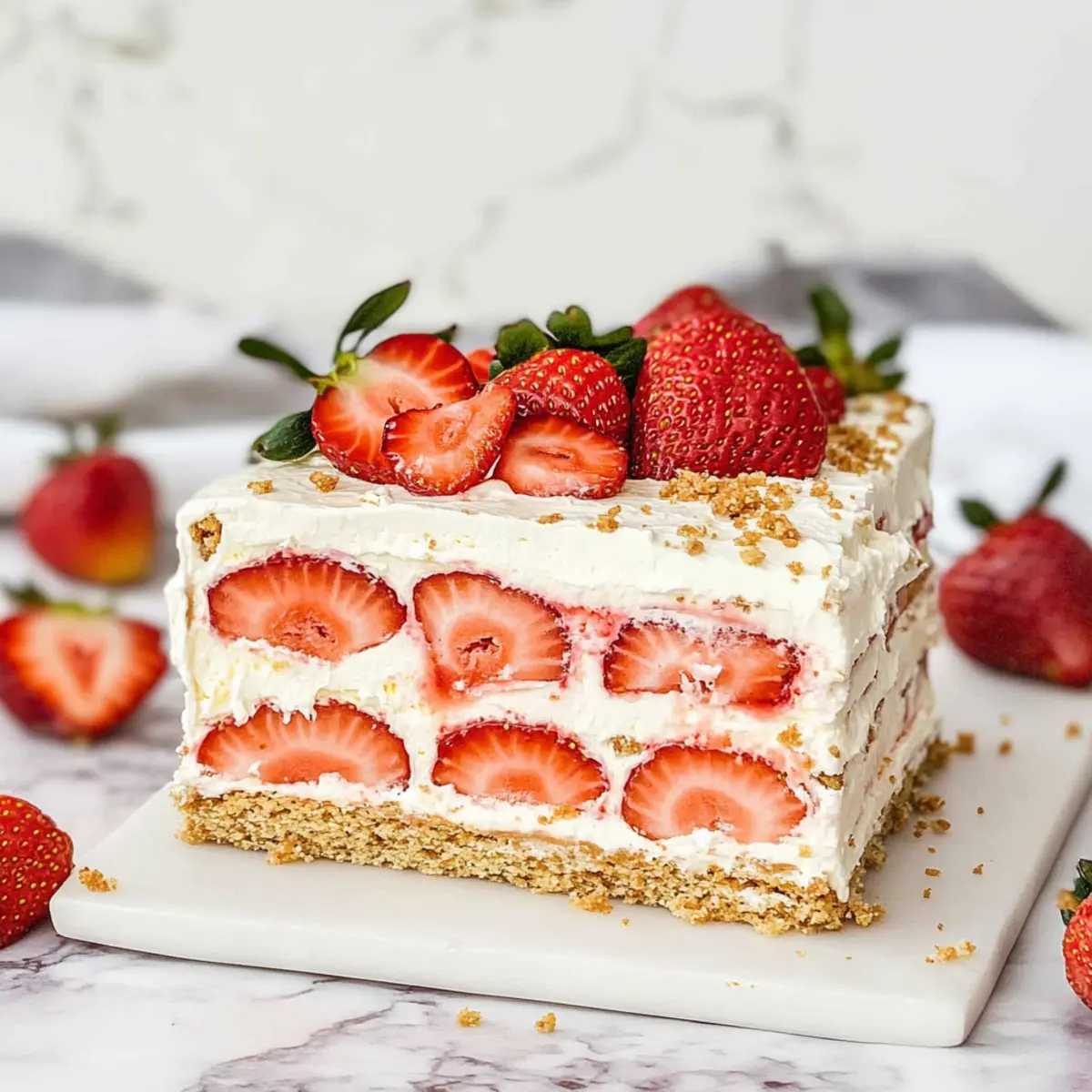 Strawberry Icebox Cake