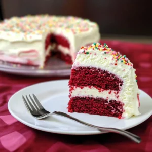 Red Velvet Ice Cream Cake