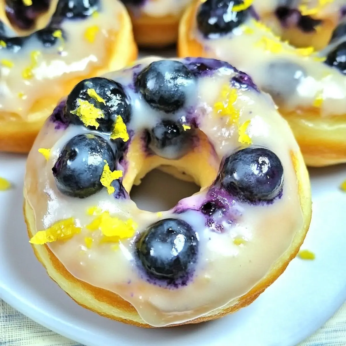 Lemon Blueberry Donuts