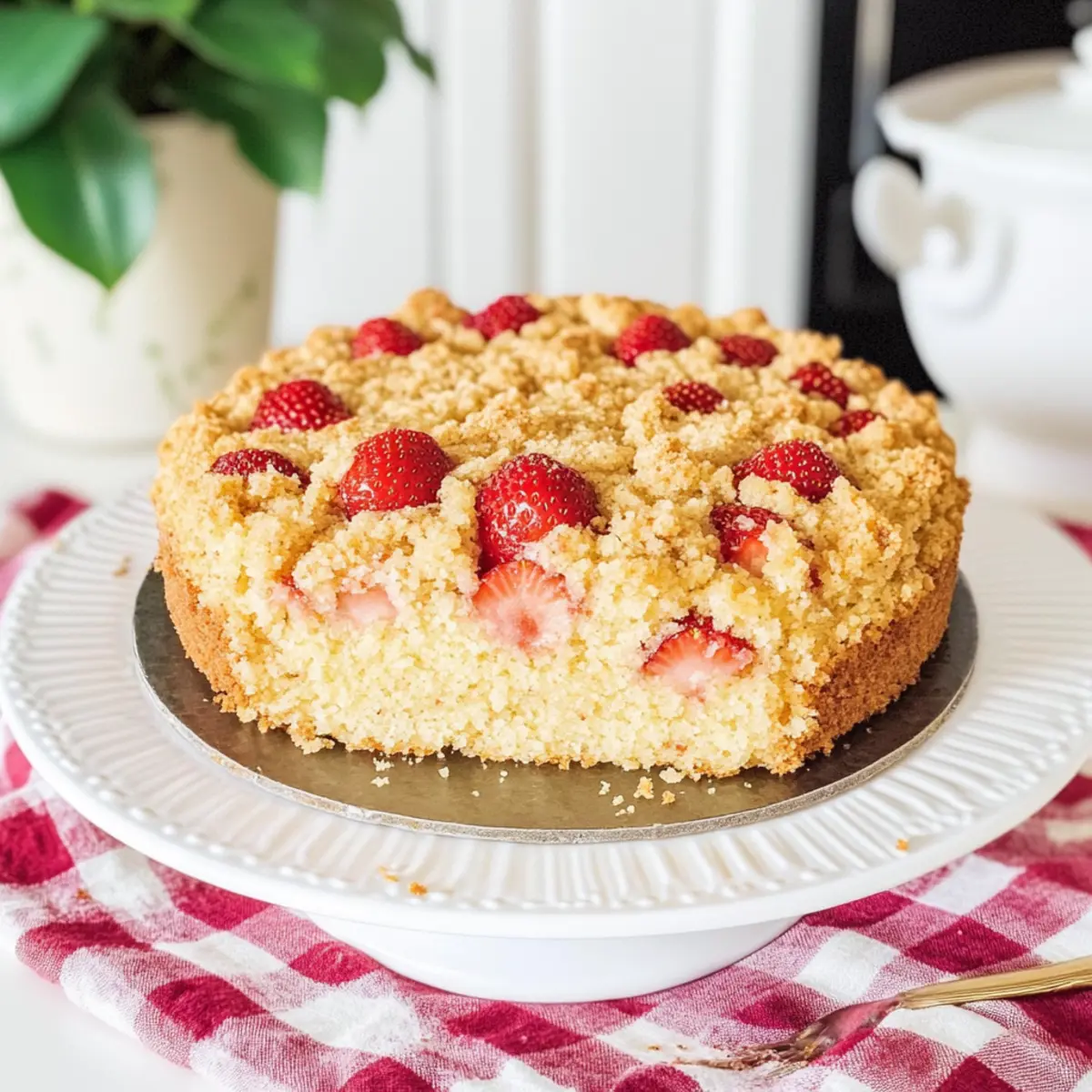 Strawberry Crumb Cake