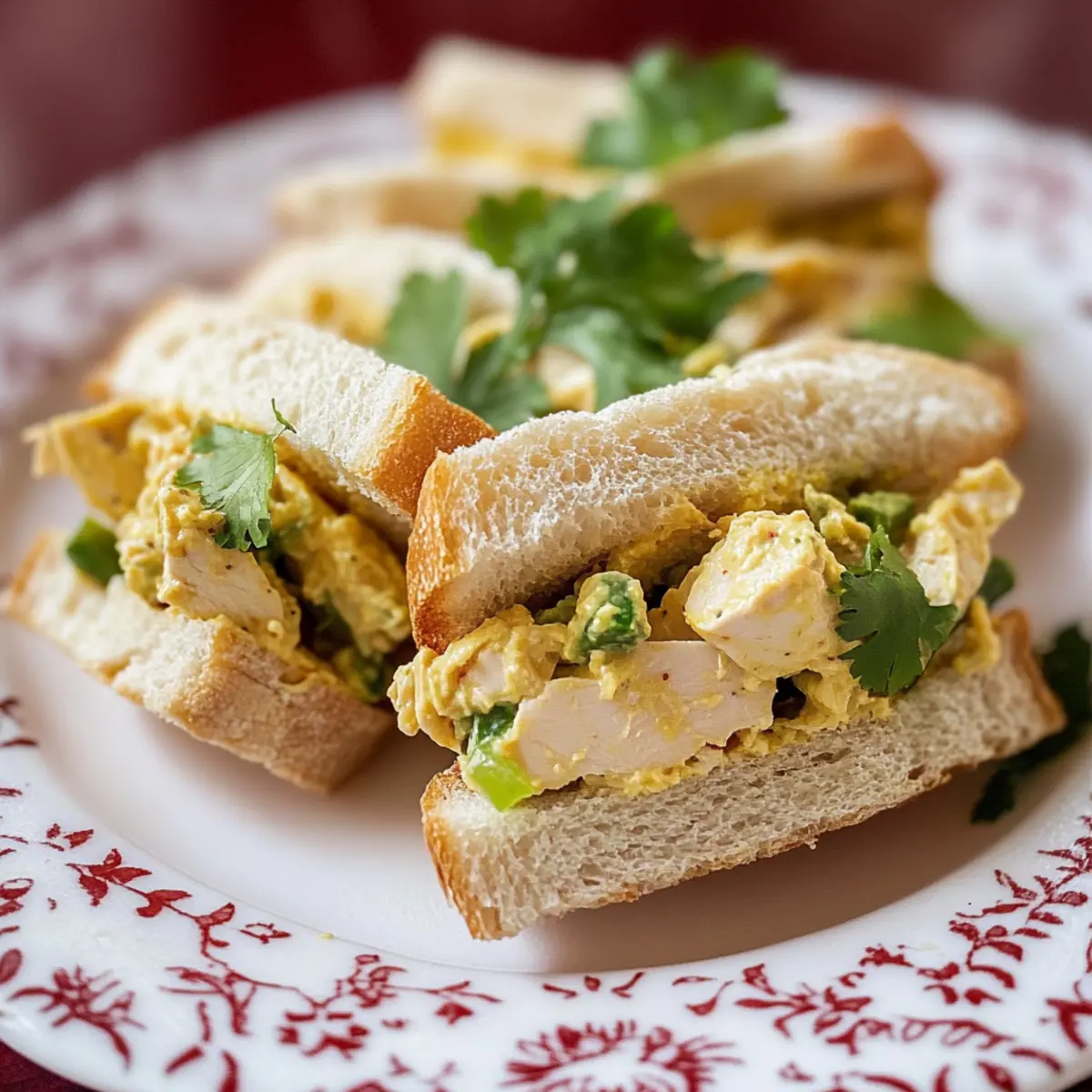Chicken Salad Finger Sandwiches