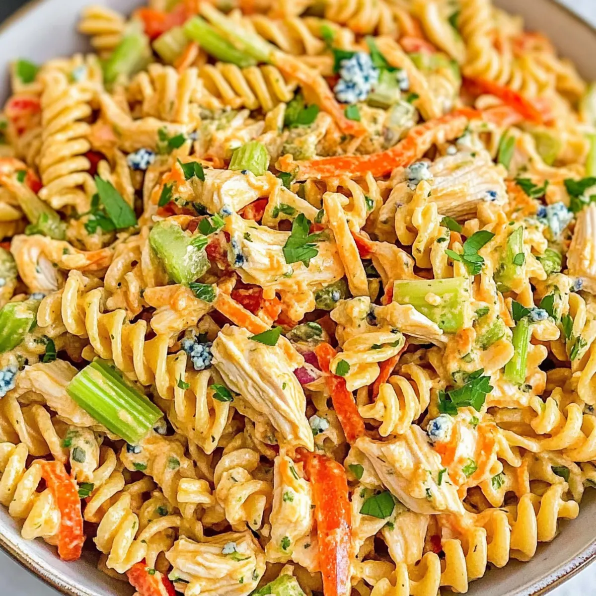 Buffalo Chicken Pasta Salad