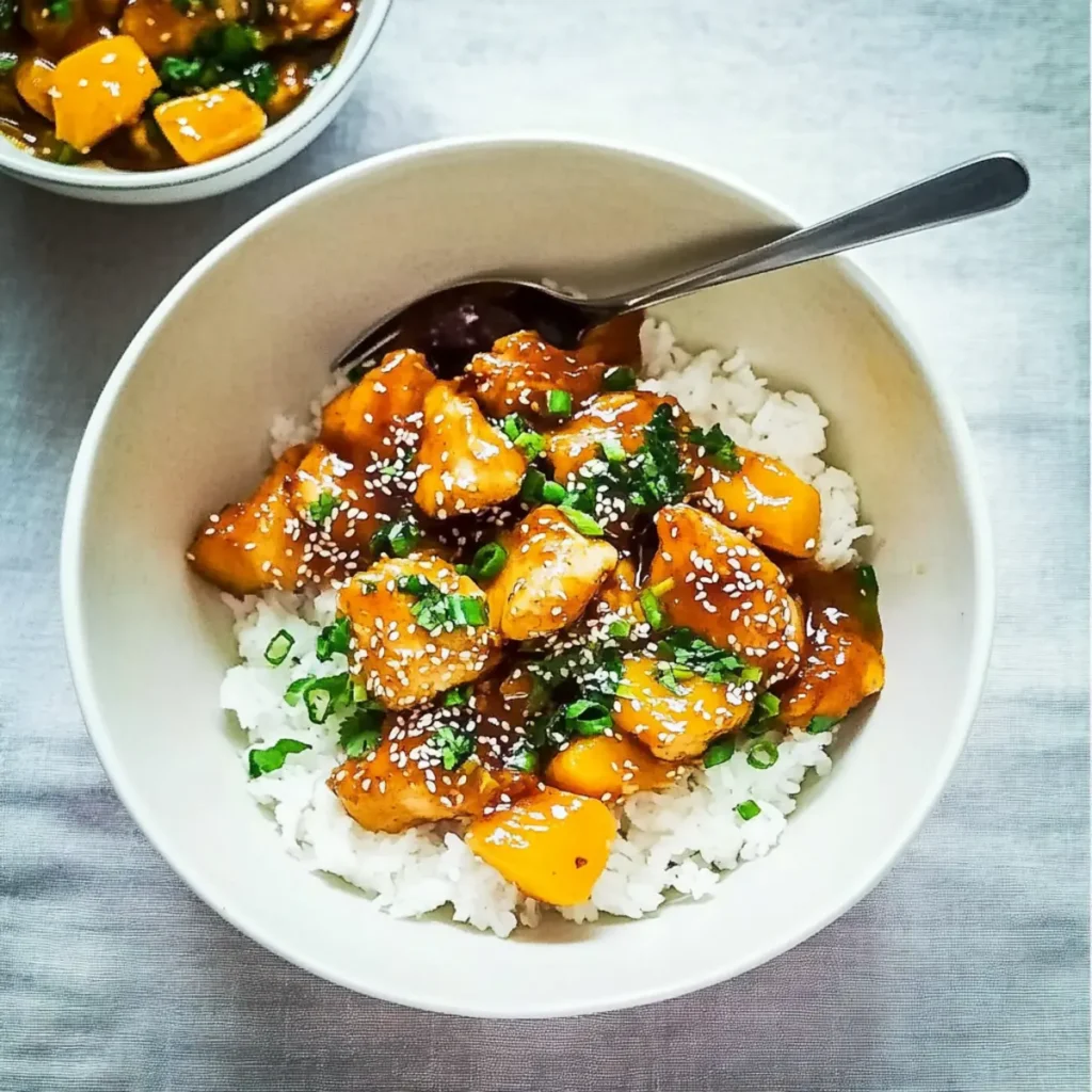 Sesame Mango Chicken Teriyaki