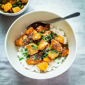 Sesame Mango Chicken Teriyaki
