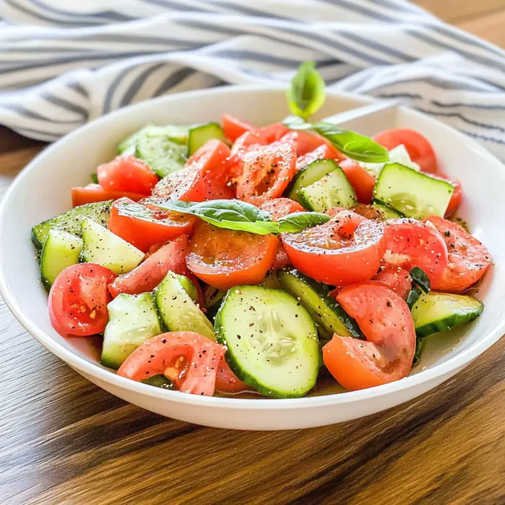 Easy Cucumber Tomato Salad for a Refreshing Summer Bite