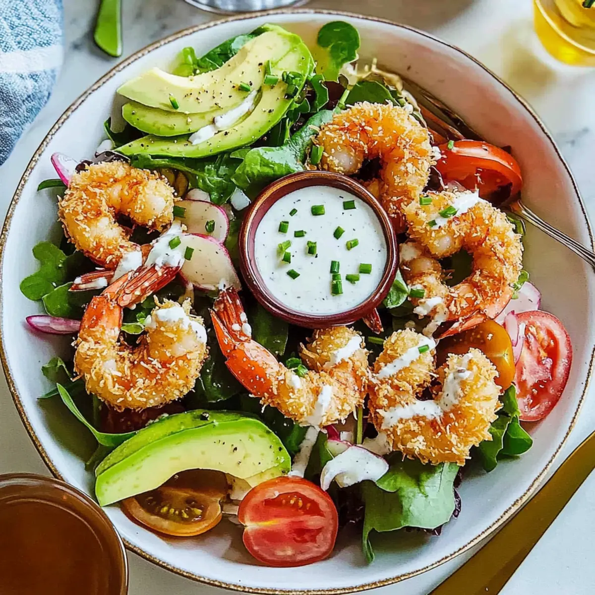 Coconut Shrimp Summer Salad
