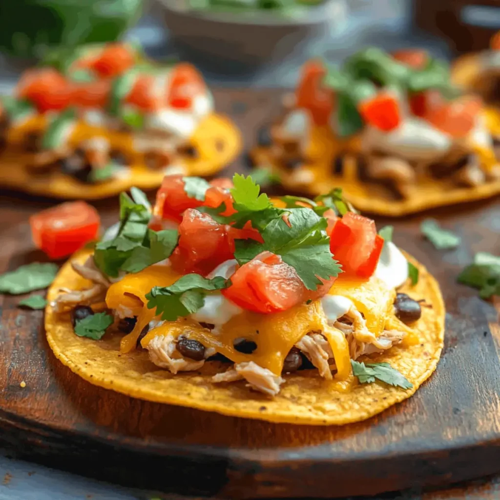 Mexican Rotisserie Chicken Tostadas