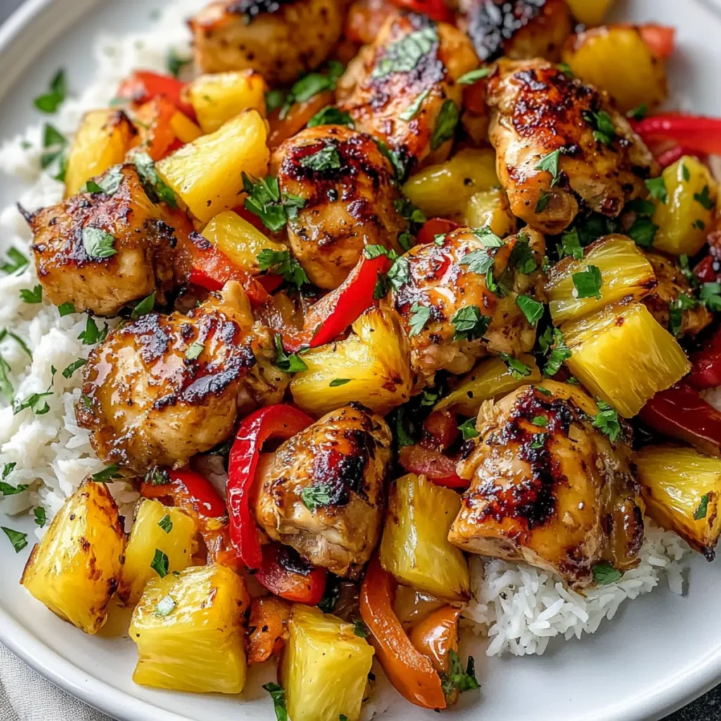 Hawaiian Chicken Sheet Pan