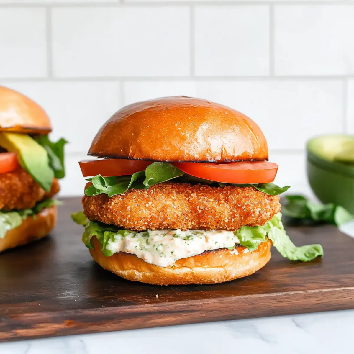 Air Fryer Chicken Burgers