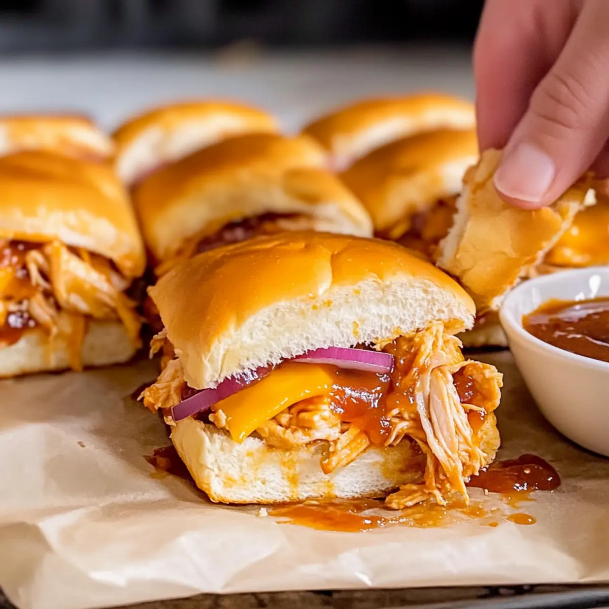 BBQ Chicken Sliders