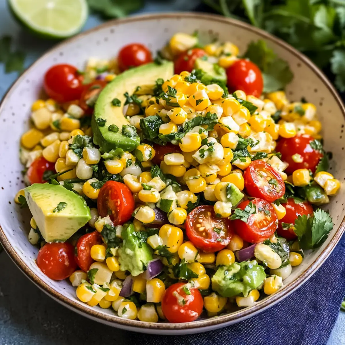 Summer Corn Salad with Avocado