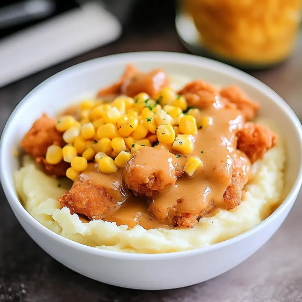 Chicken Mashed Potato Bowls