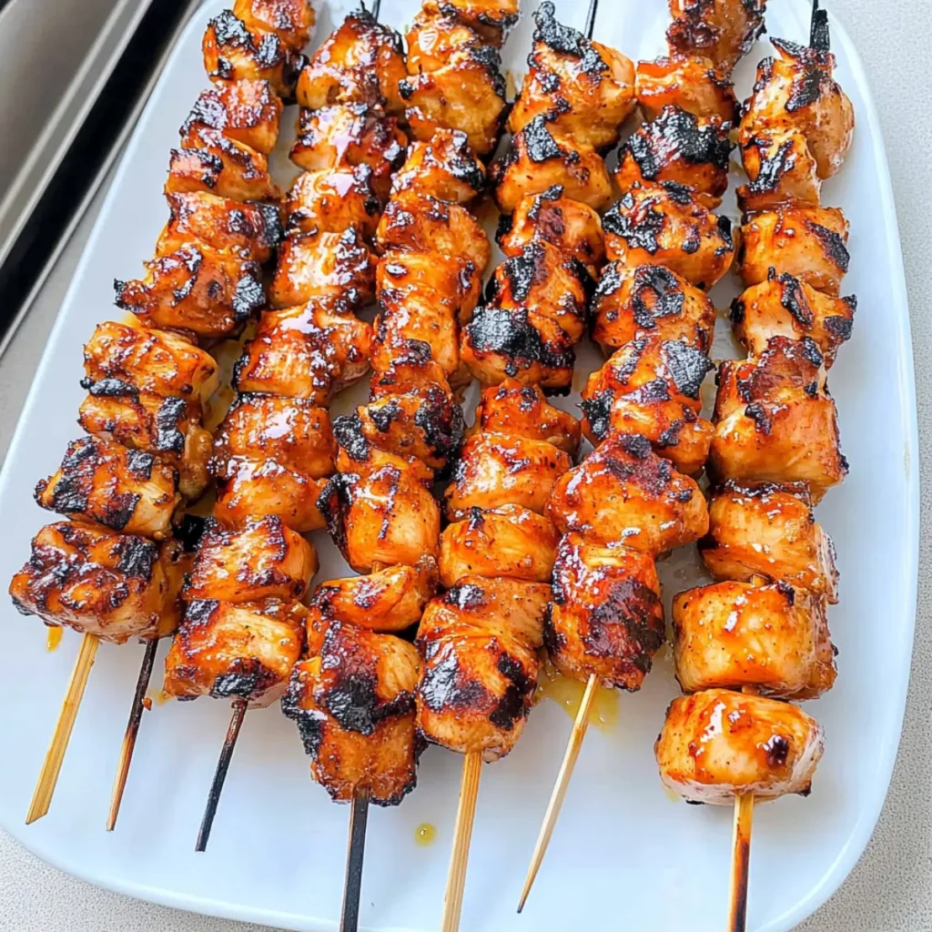 Chicken Skewers With Sweet Chili Sauce