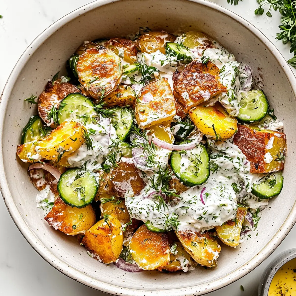 Smashed Potato Salad