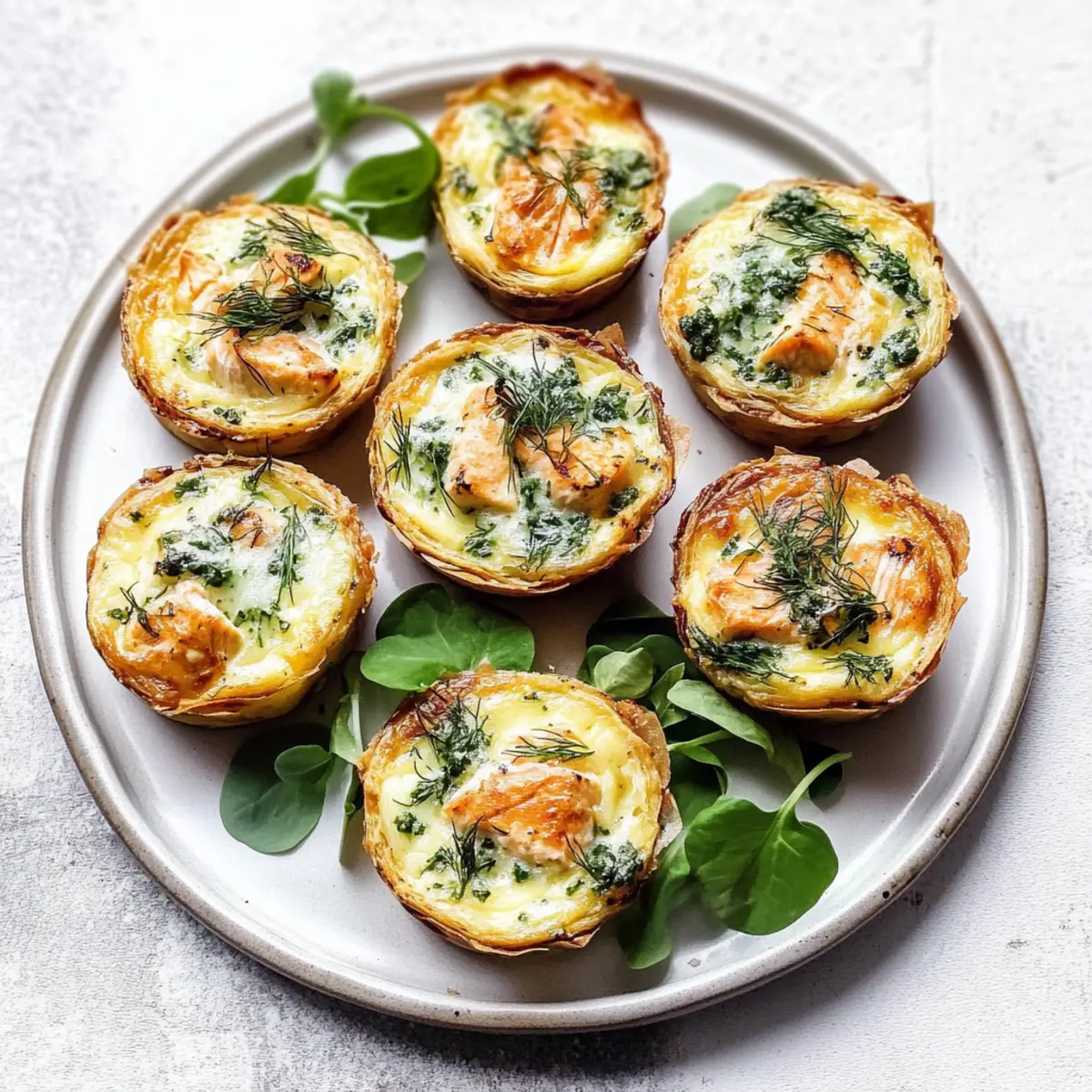 Baked Salmon Quiche with Dill