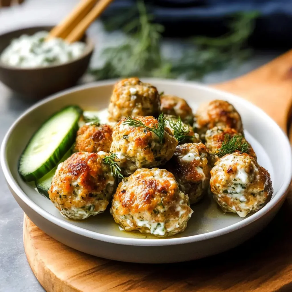 Juicy Chicken Feta Meatballs for a Wholesome Dinner Delight