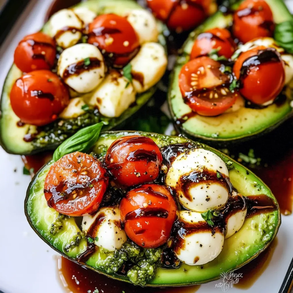 Delicious Caprese Stuffed Avocado for Fresh Flavor Lovers