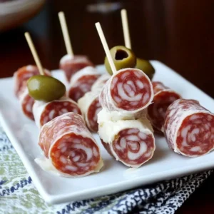 Salami & Cream Cheese Bites