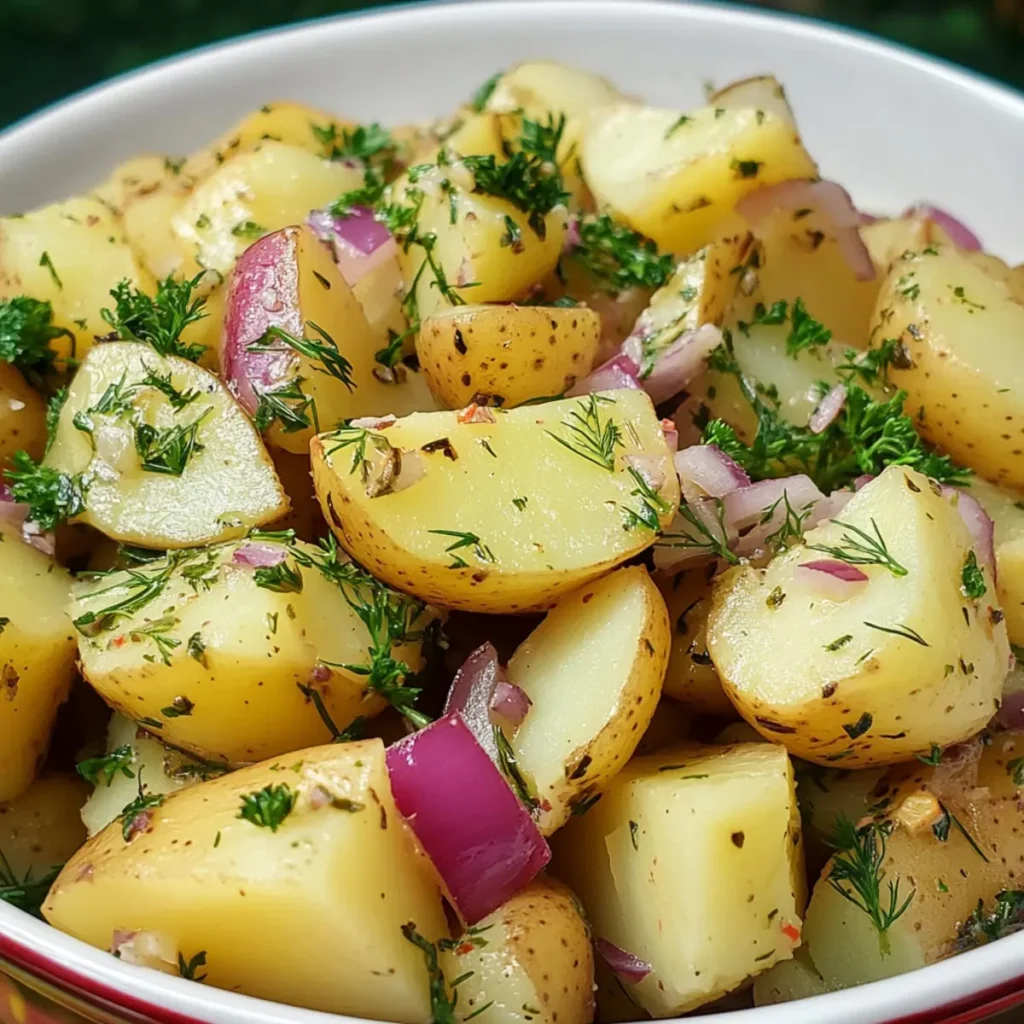 Delightful Warm & Herby Potato Salad for Perfect Summer Days