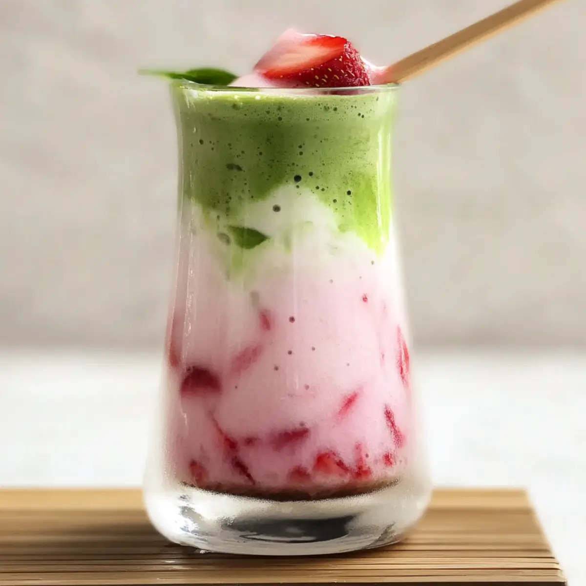 Strawberry Matcha Latte
