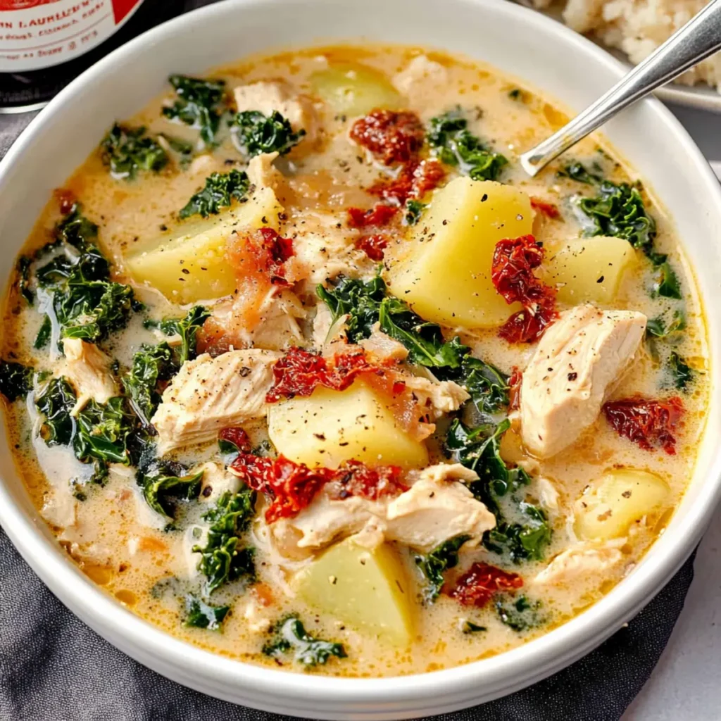 Tuscan Chicken Potato Soup