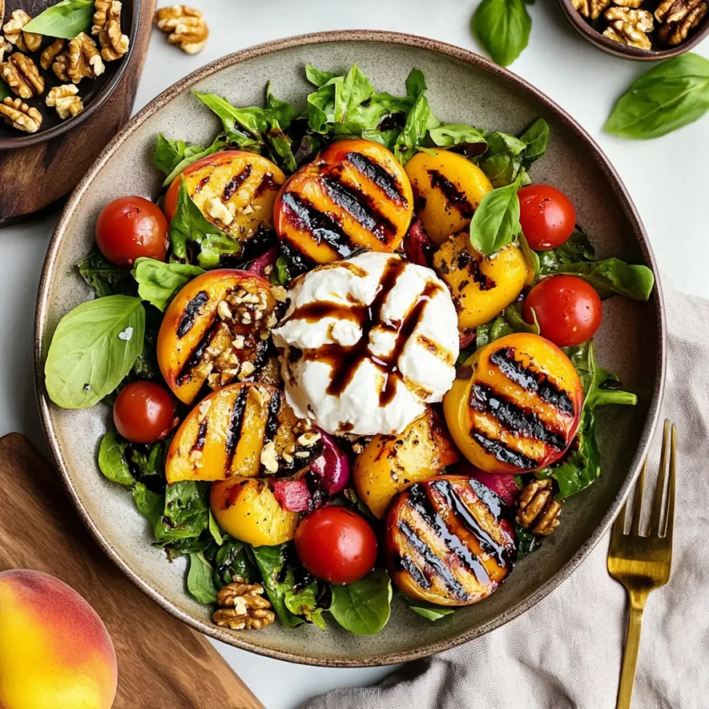 Grilled Peach and Burrata Salad: A Refreshing Summer Treat