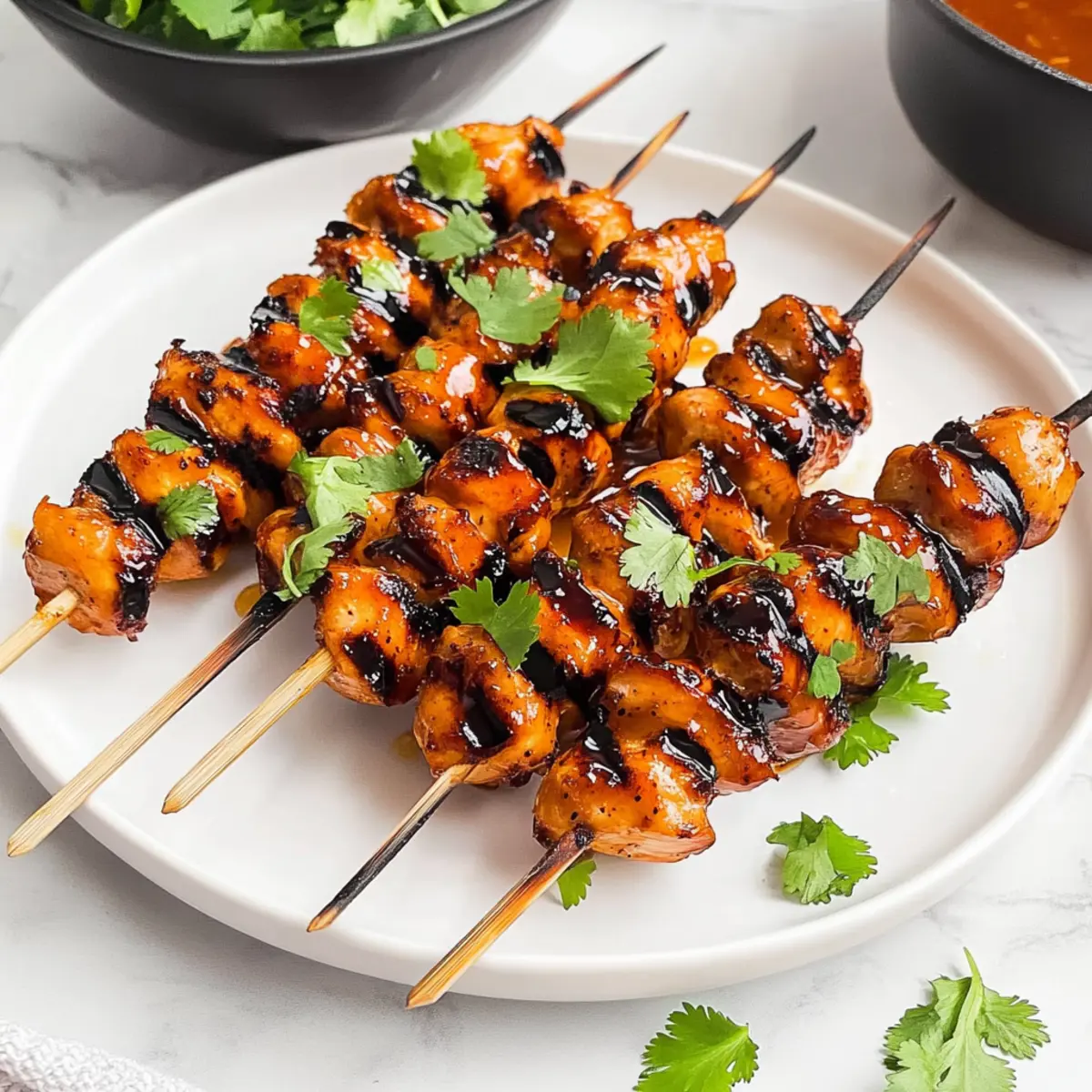 Hot Honey Chicken Skewers