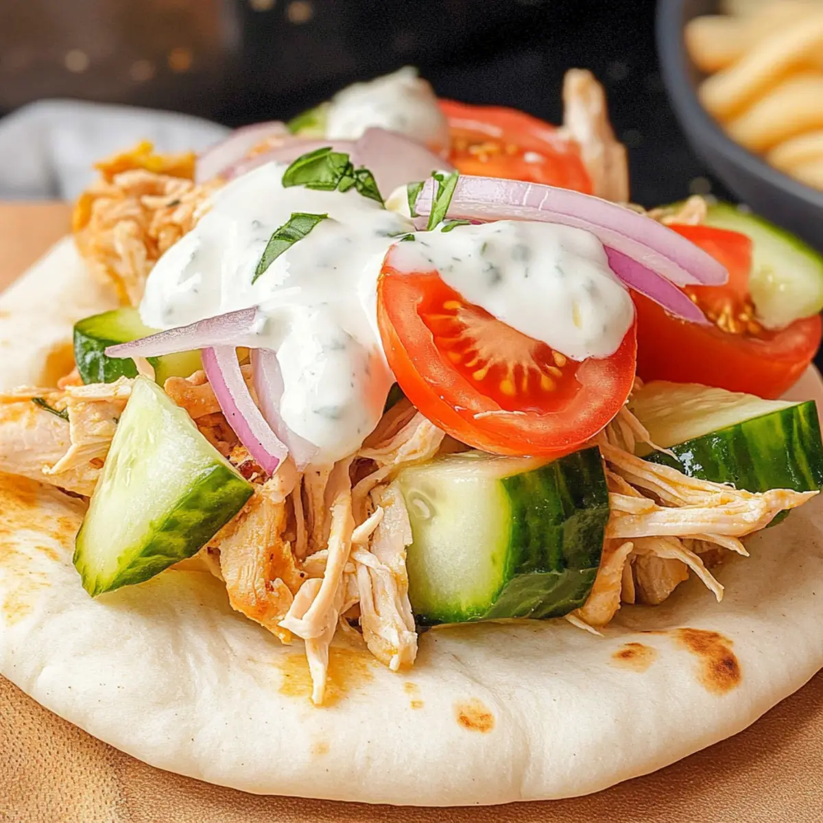 Slow Cooker Chicken Gyros