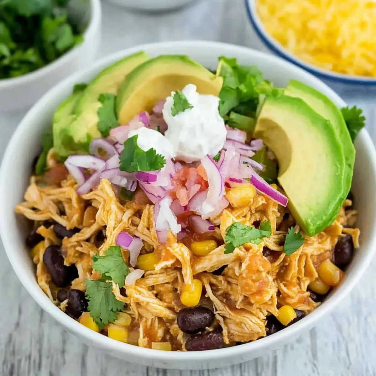 Slow Cooker Chicken Burrito Bowl
