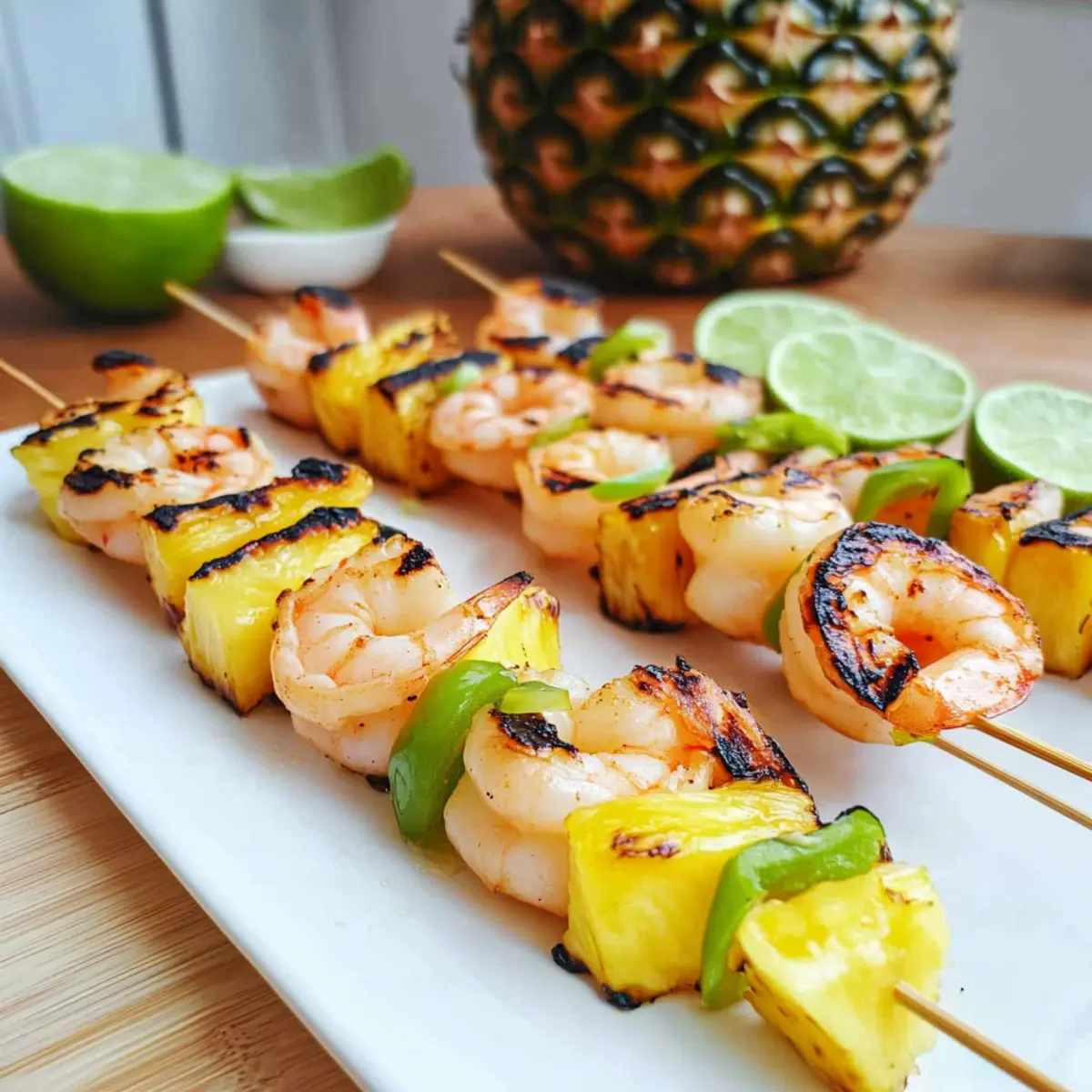 Shrimp and Pineapple Skewers