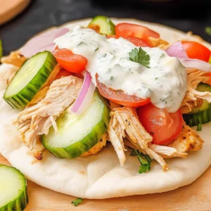 Slow Cooker Chicken Gyros