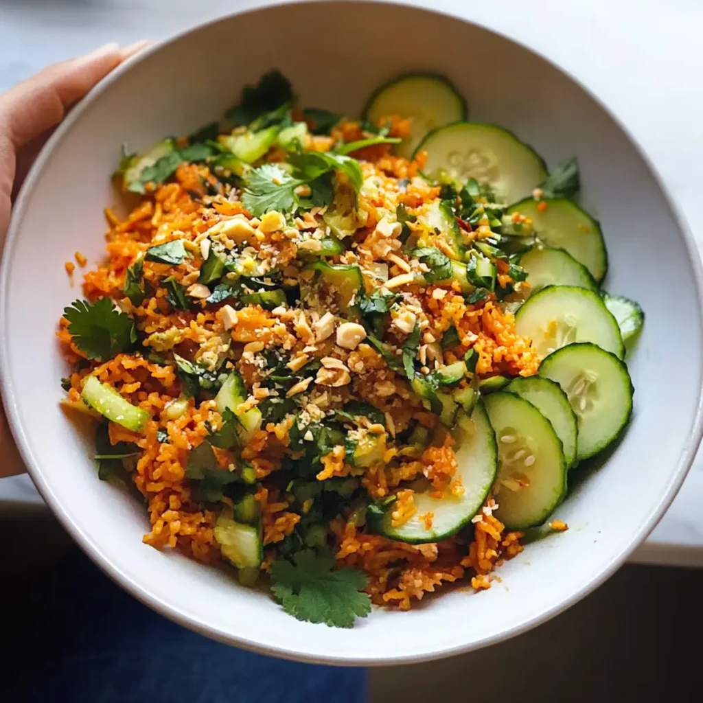 Rice Salad with Cucumbers and Herbs
