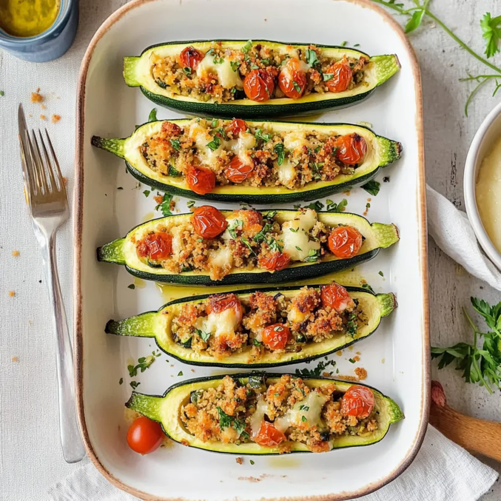 Easy and Vibrant Stuffed Zucchini Boats for Summer Bliss