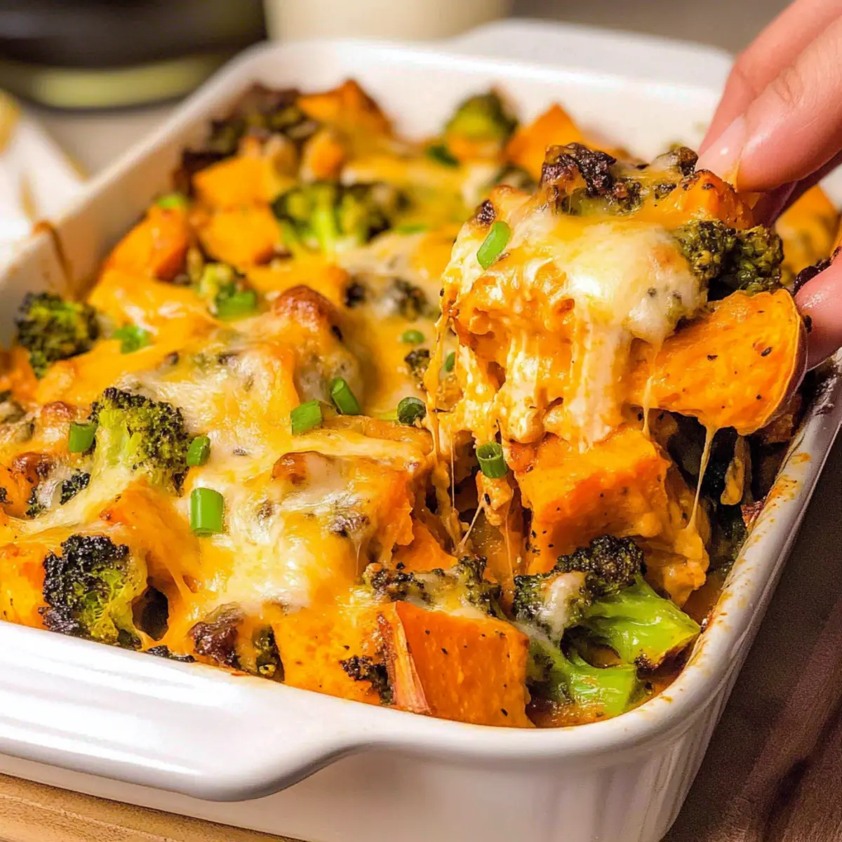 Buffalo Chicken Sweet Potato Casserole