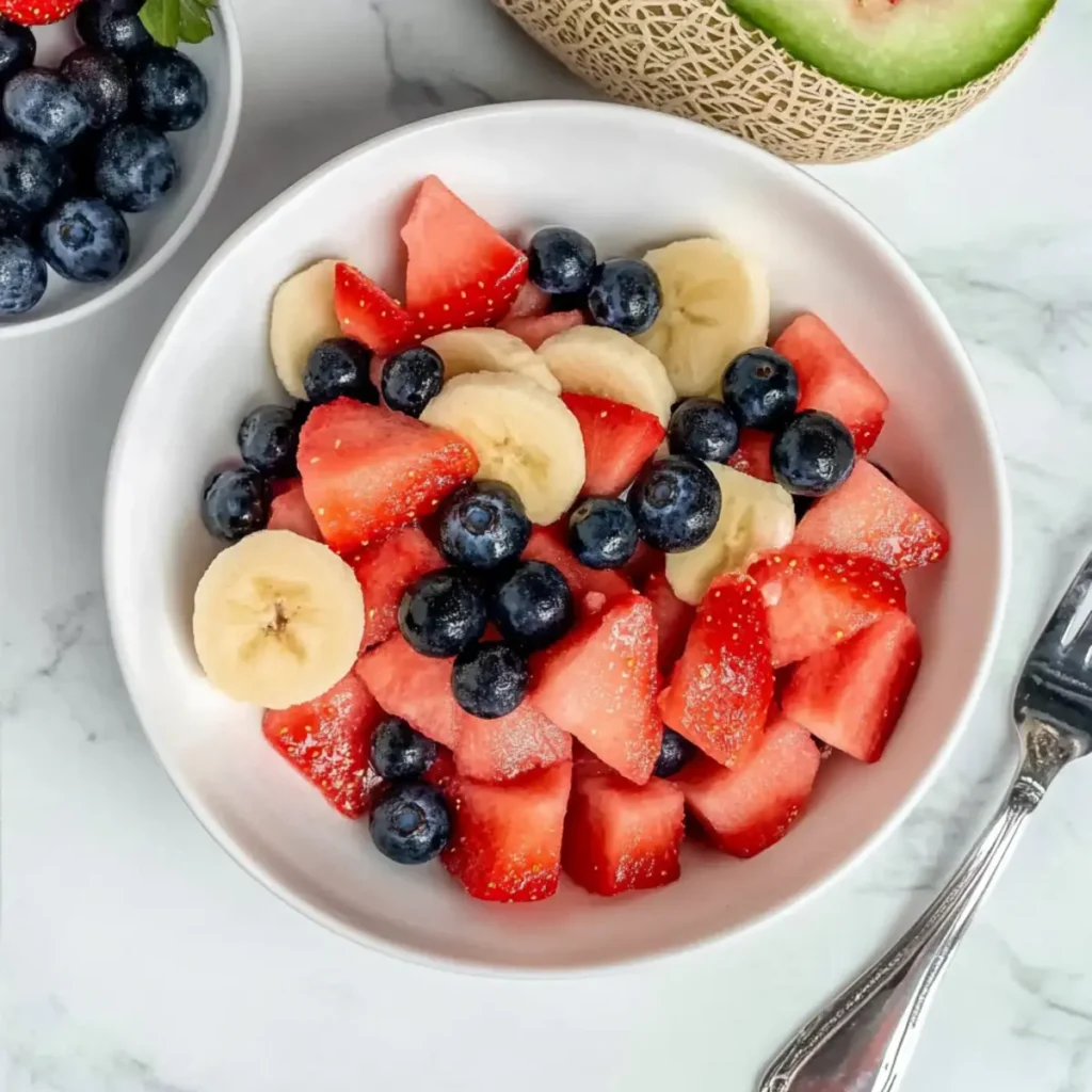 Red, White, and Blue Fruit Salad for a Festive Summer Treat