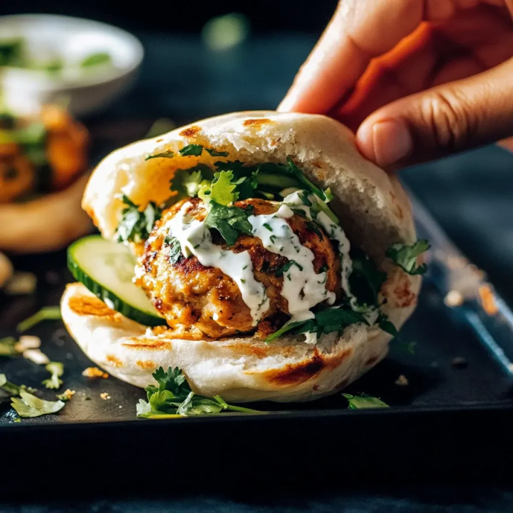 Ginger Chicken Meatball Sandos