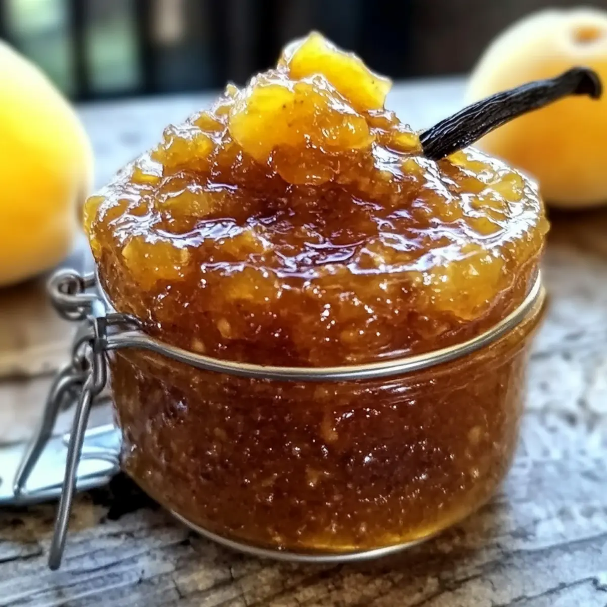 Peach Jam with Vanilla Bean