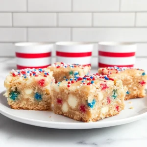 4th of July Gooey Butter Bars