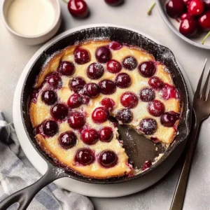 Creamy Cherry Clafoutis with Crisp Edges