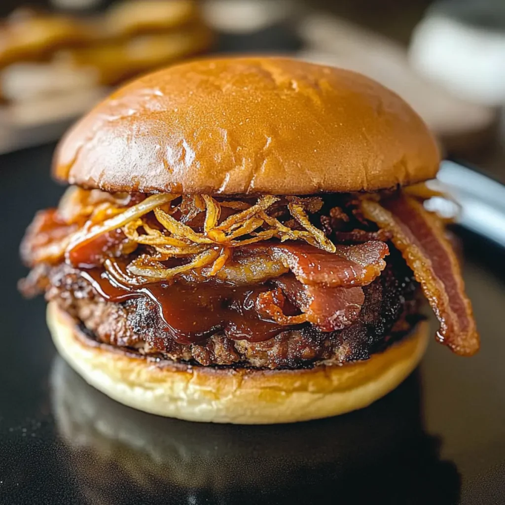 BBQ Meatloaf Burger