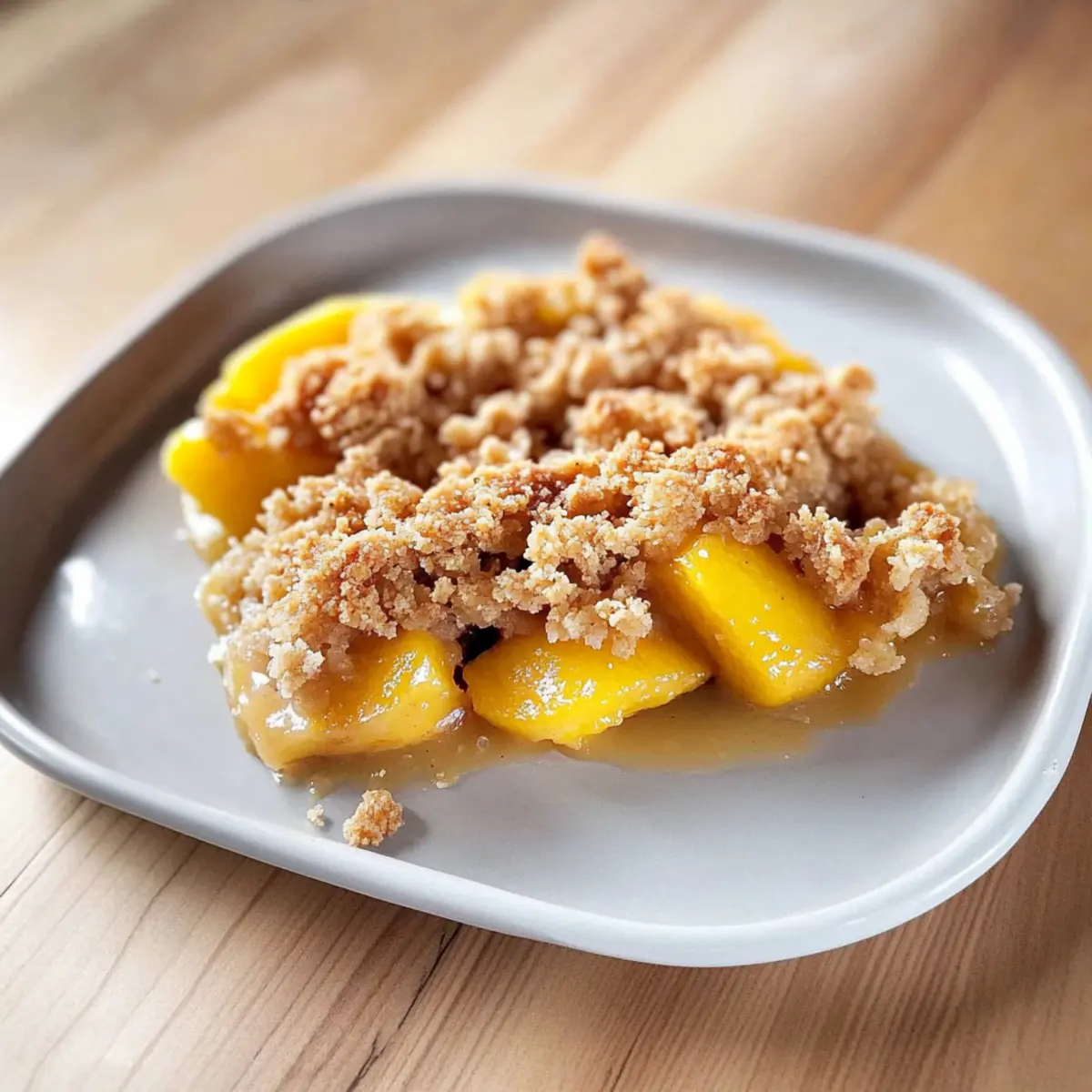 Peach Crumble