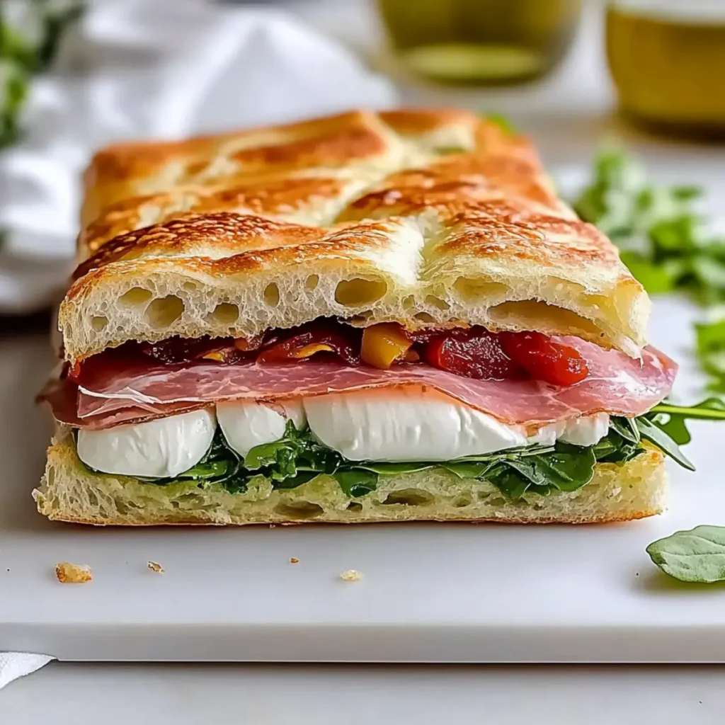 Italian Focaccia Sandwich: A Savory Twist on Comfort Food