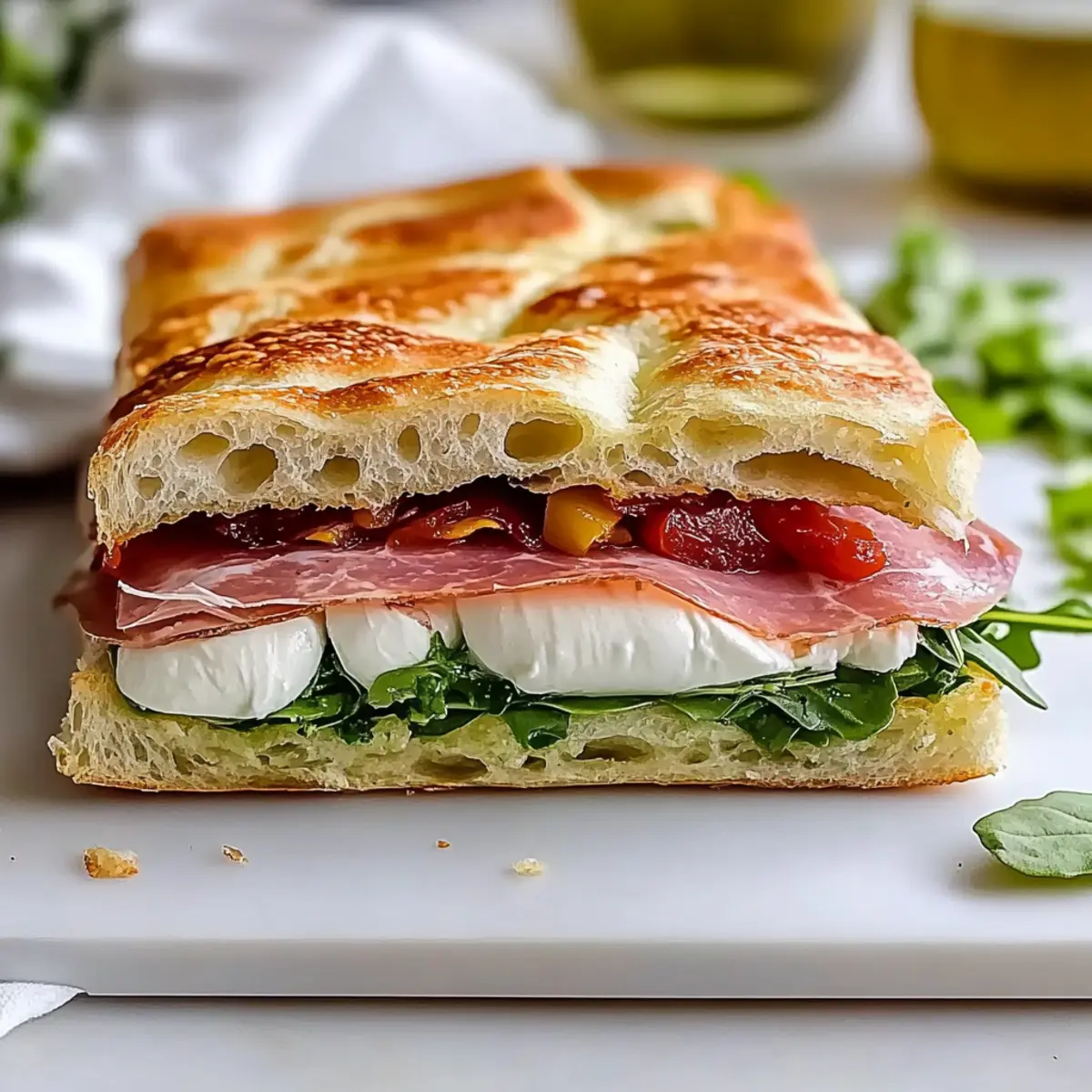 Italian Focaccia Sandwich
