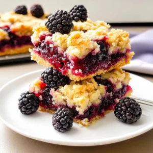 Blackberry Cobbler Bars