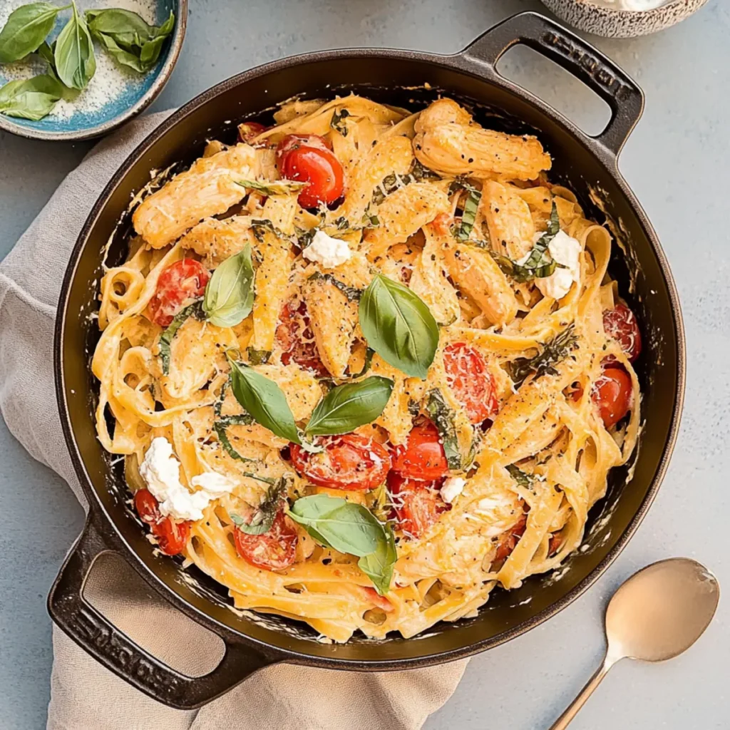 Chicken Pasta with Tomatoes