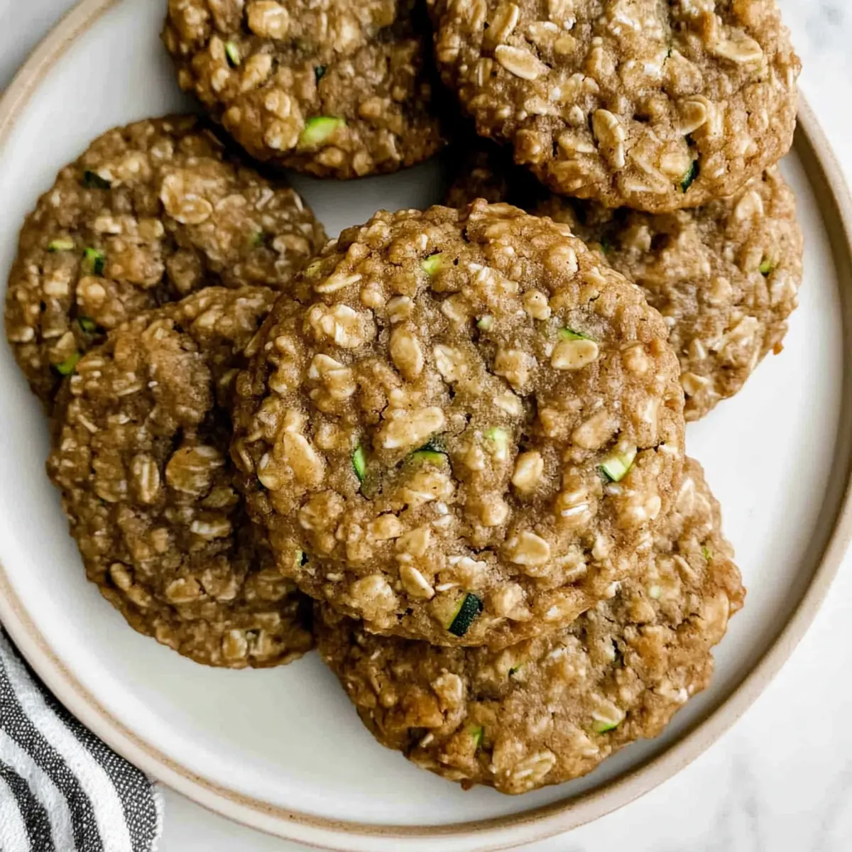 Healthy Zucchini Oatmeal Cookies