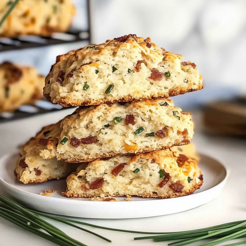 Bacon Cheddar Chive Scones